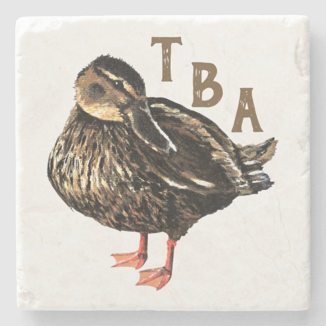 Duck Stone Untersetzer (Vorderseite)