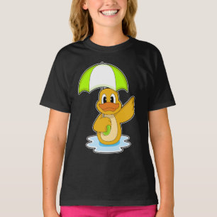Duck Swimming Regenschirm T-Shirt