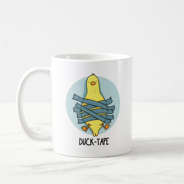 Duck Tape Funny Duct Tape Pun Kaffeetasse (Links)