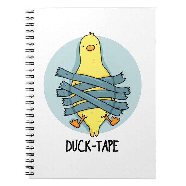 Duck Tape Funny Duct Tape Pun Notizblock (Vorderseite)