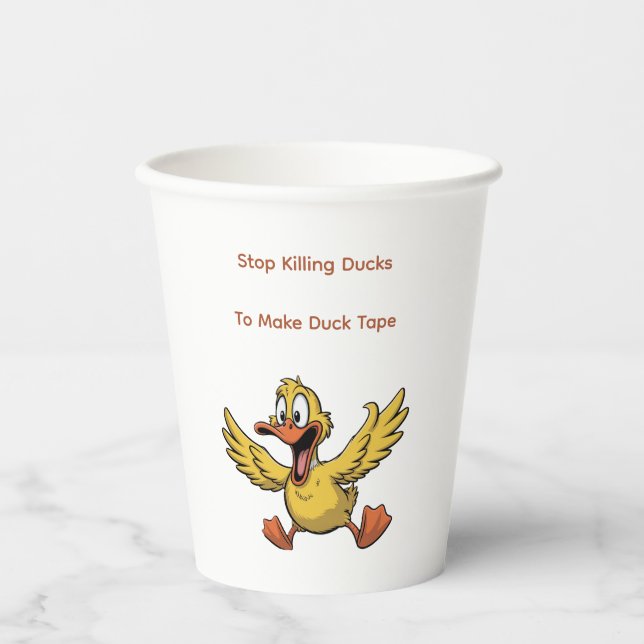 Duck Tape Sarkasmus Pappbecher (Vorderseite)