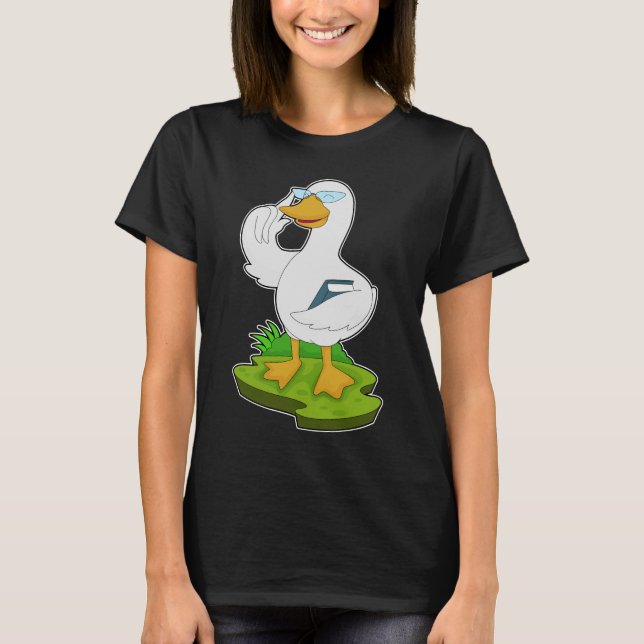 Duck Teacher Book T-Shirt (Vorderseite)