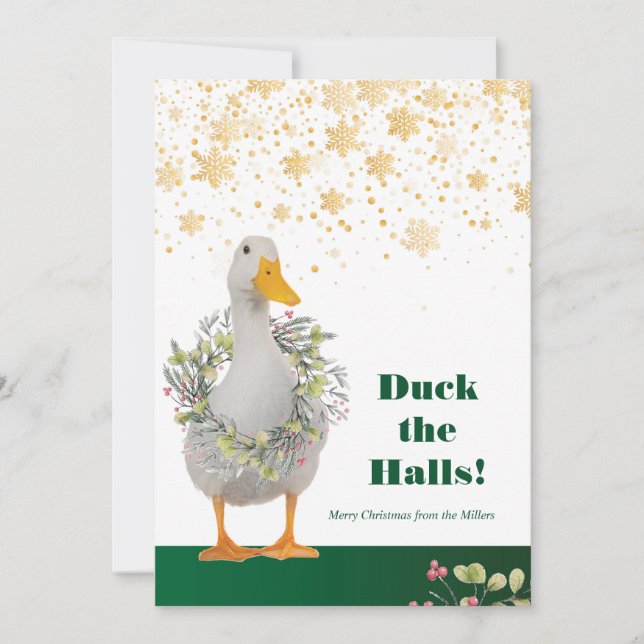 Duck the Halls White Duck Weihnachten (Vorderseite)