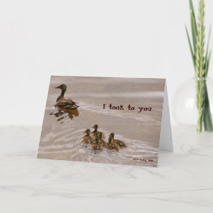 Duck To Water Card Karte