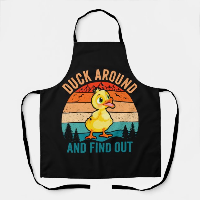 Duck umher und finden Sie heraus Schürze (Vorderseite)