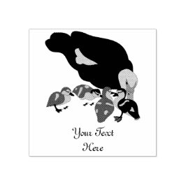 Duck und Duckling Gummistempel