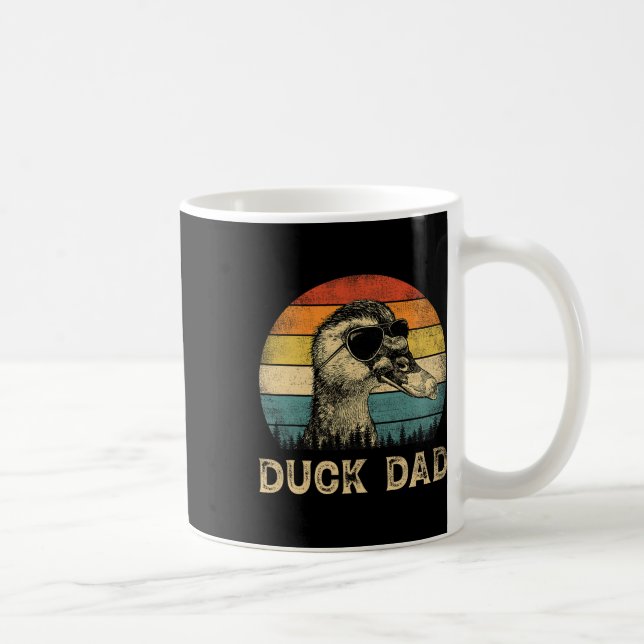 Duck Vater Duck Lovers Daddy Vatertag Kaffeetasse (Rechts)