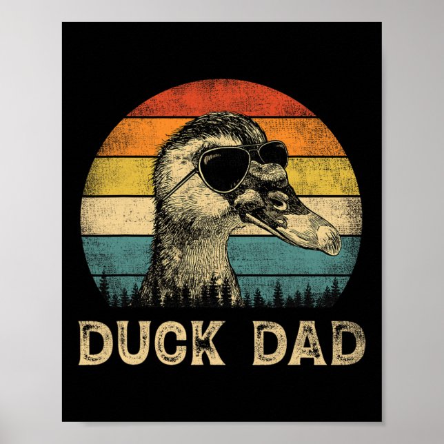 Duck Vater Duck Lovers Daddy Vatertag Poster (Vorne)