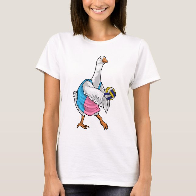 Duck Volleyball-Spieler Volleyball T-Shirt (Vorderseite)