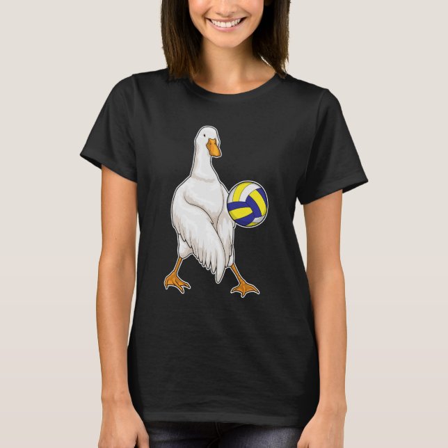 Duck Volleyball-Spieler Volleyball T-Shirt (Vorderseite)