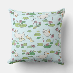 Duck Wasserlilie Pads Throw Kissen