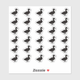 Duck Wedding Place Card Food Meal Menu Choice Aufkleber