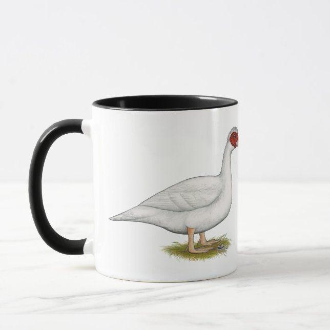 Duck White Muscovy Tasse (Links)