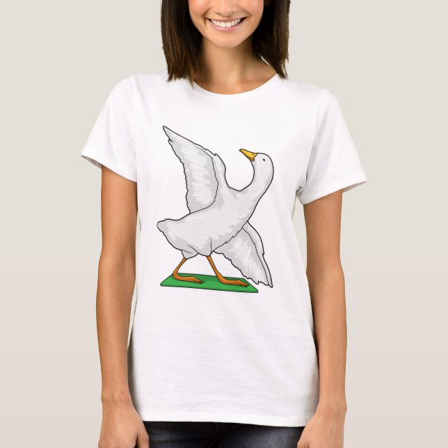 Duck Yoga Mediation Fitness T-Shirt (Vorderseite)