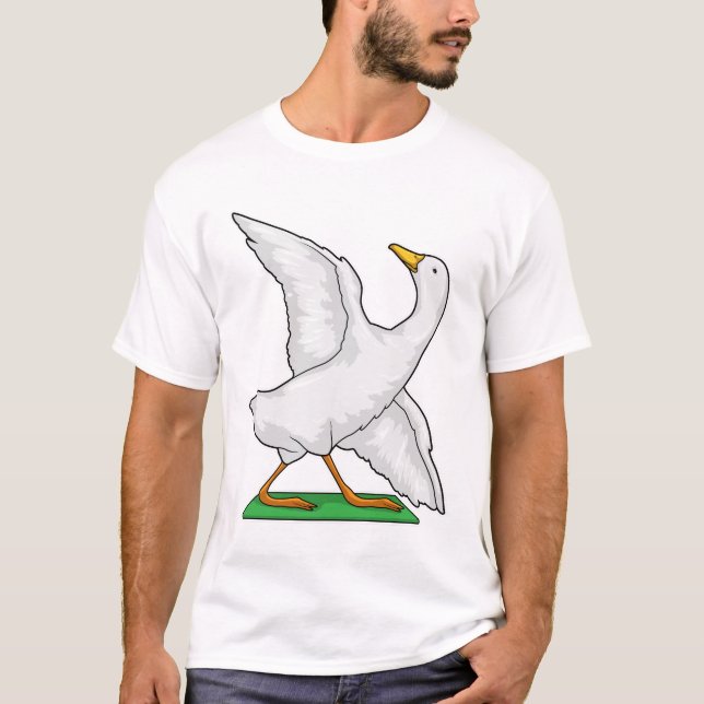 Duck Yoga Mediation Fitness T-Shirt (Vorderseite)