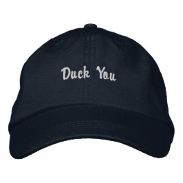'Duck You' Lustige Kreuzfahrt Liebhaber Reisegesch Bestickte Baseballkappe