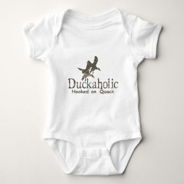 DUCKAHOLIC BABY STRAMPLER (Vorderseite)