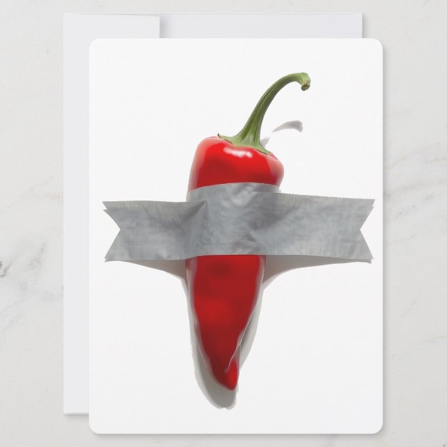 Duckband-Chili Feiertagskarte (Vorderseite)