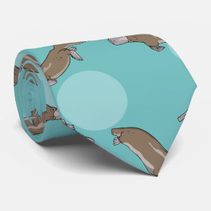 Duckbilly Platypus Pattern Krawatte