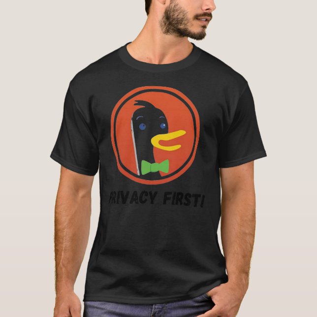 Duckduckgo Privacy Web Browser For Internet   T-Shirt (Vorderseite)