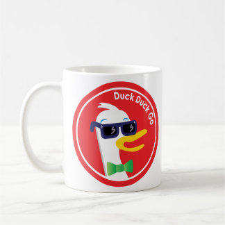 Duckduckgo Sonnenbrille Icon-Logo Kaffeetasse