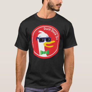 Duckduckgo Sunglasses Icon Logo   T-Shirt