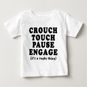 Ducken sich Touch-Pause sich engagieren Baby T-shirt