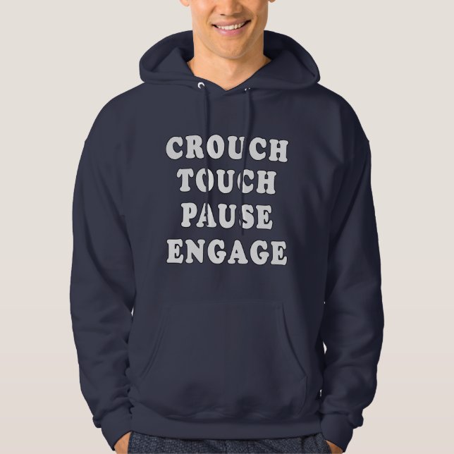 Ducken sich Touch-Pause sich engagieren Hoodie (Vorderseite)