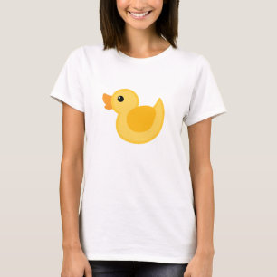 Ducken Sie T - Shirt in Gelbem und im Weiß - der
