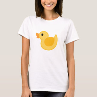 Ducken Sie T - Shirt in Gelbem und im Weiß - der