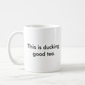 Duckender guter Teebecher Kaffeetasse