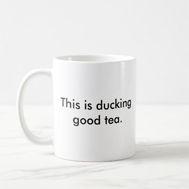 Duckender guter Teebecher Kaffeetasse (Links)