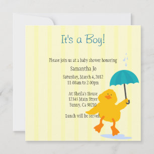Duckie Baby Dusche Einladung