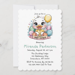 Duckling Baby Duckling Dusche Einladung