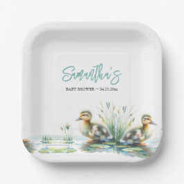 Duckling Baby Dusche verfügbar Pappteller