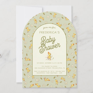 Duckling Babydusche Einladung