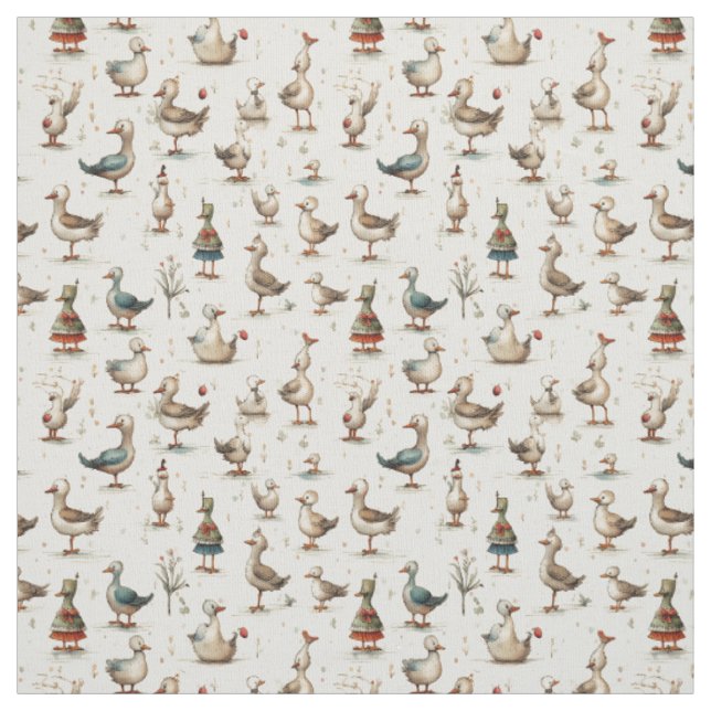 Duckling Delight: Whimsy Duck Stoff (Muster)