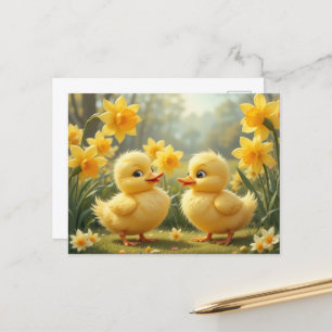 Duckling Duo bei Duckling Postkarte