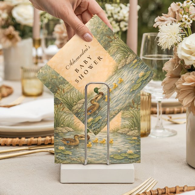Duckling Pond Baby Shower Serviette (Von Creator hochgeladen)