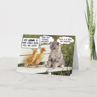 Ducklings und Kitten Karte