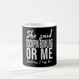 Duckpin Bowling lustige Geschenkidee Kaffeetasse