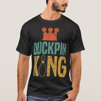 Duckpin-König Duckpin-Bowling Bowling-Kegel Bowle T-Shirt