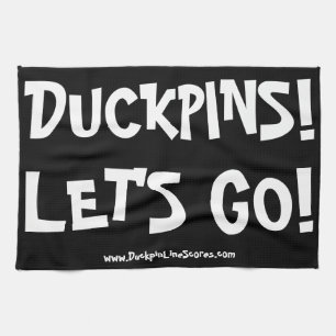 DUCKPINS!  LASSEN SIE UNS GEGEN!HANDTUCH GESCHIRRTUCH