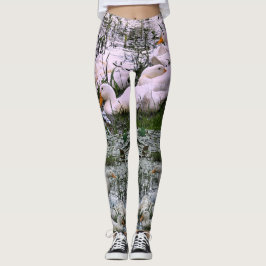 Ducks Animal Camouflage Look Leggings