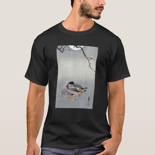 Ducks at Full Moon by Ohara Koson T-Shirt (Vorderseite)
