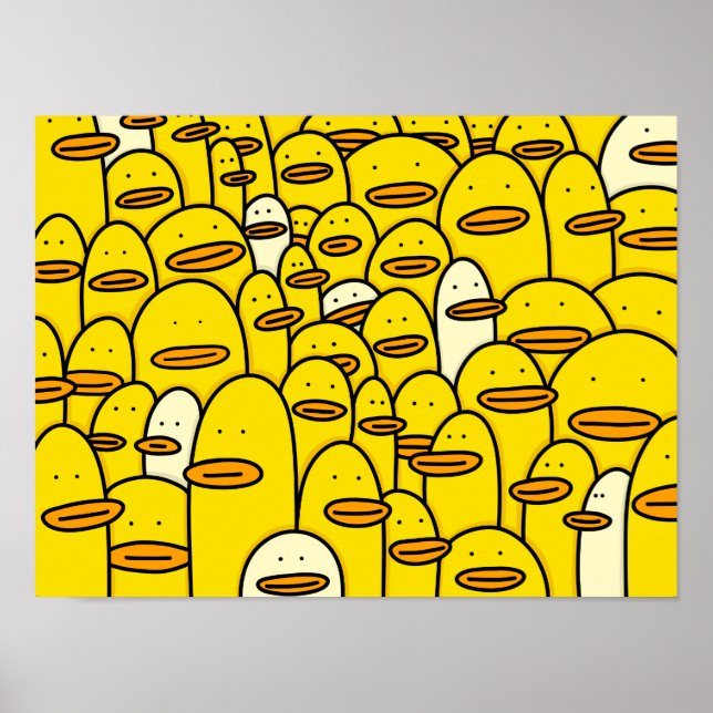 Ducks Doddle Art Poster (Vorne)