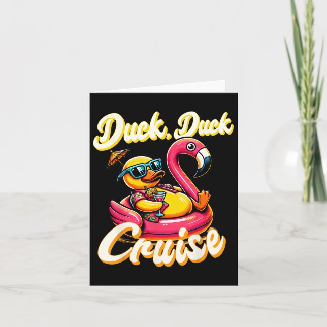 Ducks Duck Duck Cruise Family Vacation Ru Karte (Vorderseite)