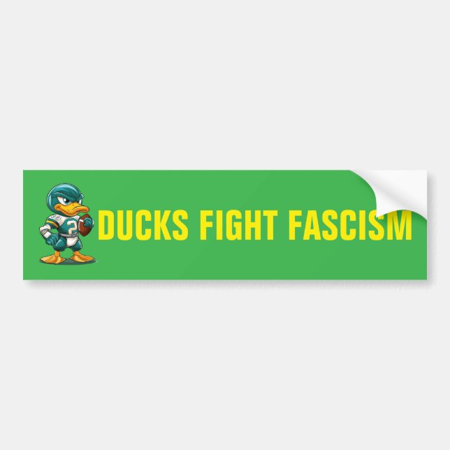 DUCKS FIGHT FASCISM AUTOAUFKLEBER (Vorne)