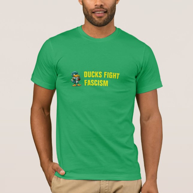 DUCKS FIGHT FASCISM T-Shirt (Vorderseite)