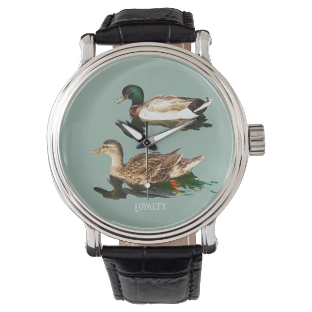 Ducks mallards armbanduhr (Vorderseite)